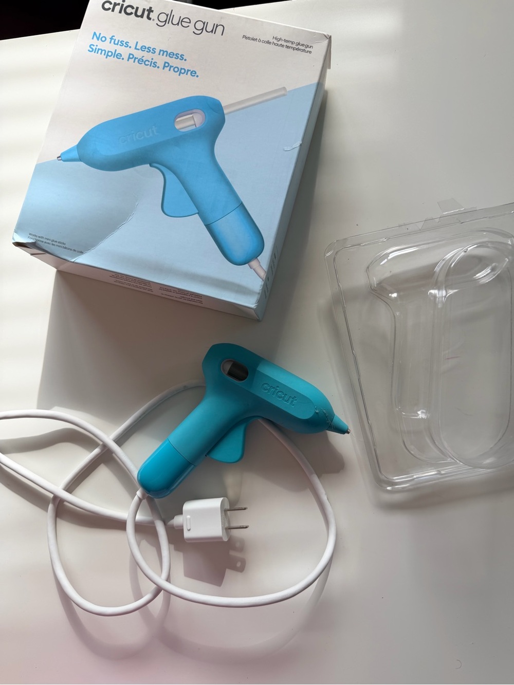 Cricut Mini Glue Gun Blue High Temp Craft Tool With Box - Picture 2 of 10
